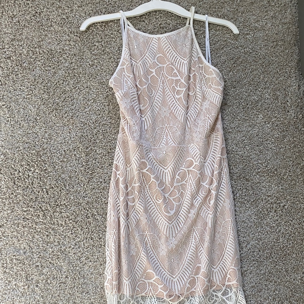 Your Love Forever White Lace Bodycon MIDI Dress